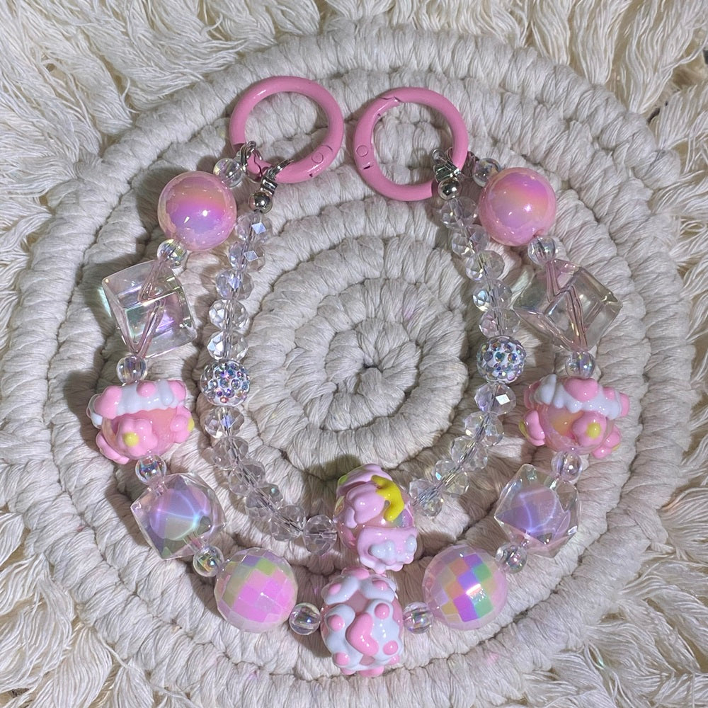 DIY Handmade Beaded Phone Charms - Japanese & Korean Light Luxury Boutique | Trendy Phone Chain & Bag Accessory | Perfect Gift for Girlfriends, Moms, and Holiday Occasions